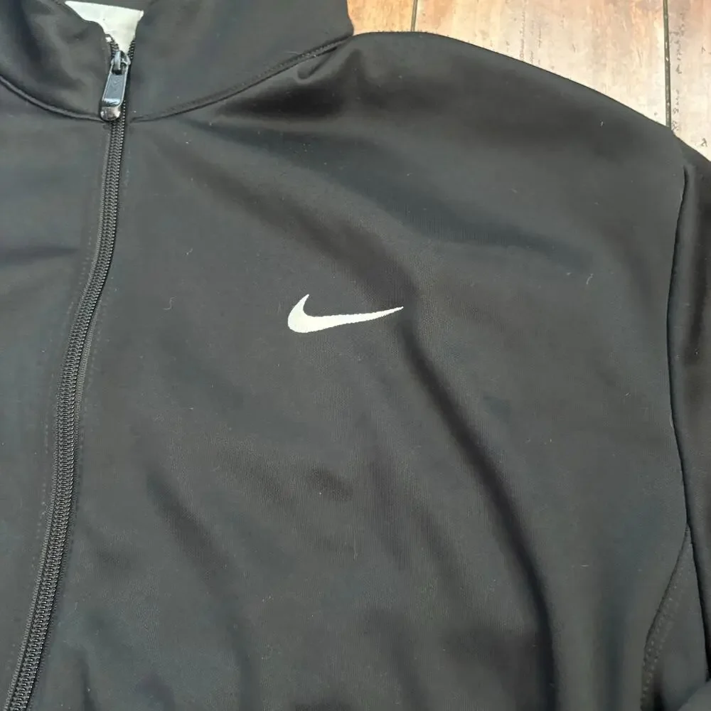 Nike Golf Tour Performance Fleece Jacket Mens XL Black Activewear Athletic Logo